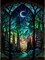 Starry Night Diamond Painting Kits- Tree Diamond Art for Adults,Gem Painting Crafts for Adults Home Wall Decor,DIY 5D Gem Art Moon Perfect for Relaxation(12x16 Inch)